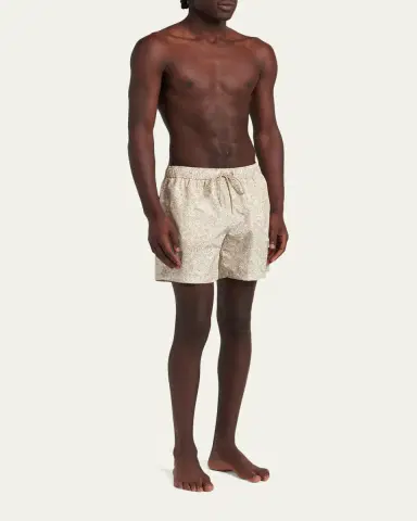 Moncler Men's Paisley Print Swim Shorts | Thumbnail 2 Moncler Men's Paisley Print Swim Shorts | Thumbnail 2
