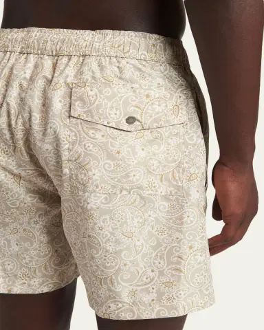 Moncler Men's Paisley Print Swim Shorts | Thumbnail 4 Moncler Men's Paisley Print Swim Shorts | Thumbnail 4