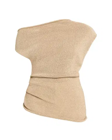 A.L.C. Joni Draped One-Shoulder Metallic Knit Top | Thumbnail 1 A.L.C. Joni Draped One-Shoulder Metallic Knit Top | Thumbnail 1