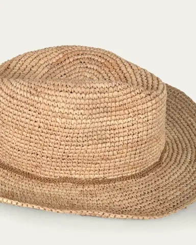 Eugenia Kim Winona Crochet Raffia Packable Cowboy Hat | Thumbnail 2
