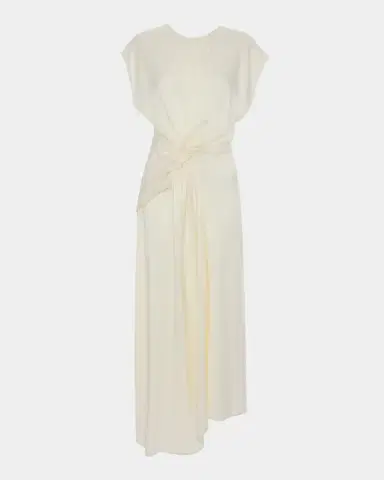 Victoria Beckham Aria Twisted Waist Midi Dress | Thumbnail 2 Victoria Beckham Aria Twisted Waist Midi Dress | Thumbnail 2