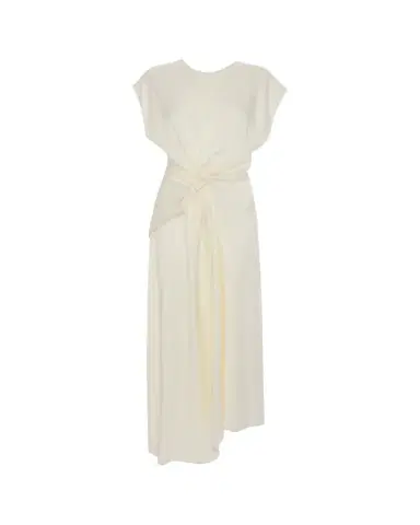 Victoria Beckham Aria Twisted Waist Midi Dress | Thumbnail 1 Victoria Beckham Aria Twisted Waist Midi Dress | Thumbnail 1