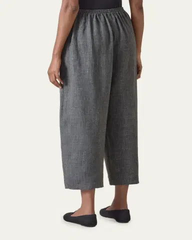Eskandar Melange Linen Japanese Trousers | Thumbnail 2 Eskandar Melange Linen Japanese Trousers | Thumbnail 2