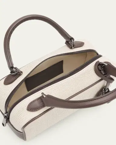 Brunello Cucinelli Explorer Techno Raffia & Leather Crossbody Bag | Thumbnail 4 Brunello Cucinelli Explorer Techno Raffia & Leather Crossbody Bag | Thumbnail 4