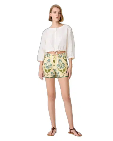Emporio Sirenuse Shorts in Three Flowers Print | Thumbnail 1 Emporio Sirenuse Shorts in Three Flowers Print | Thumbnail 1