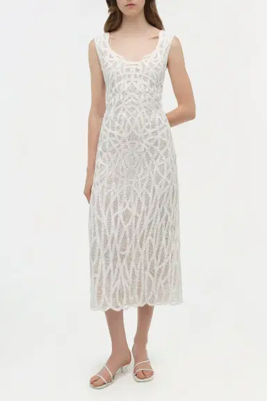 Simkhai Leonora Macrame Dress | Thumbnail 2