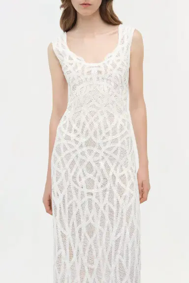 Simkhai Leonora Macrame Dress | Thumbnail 3