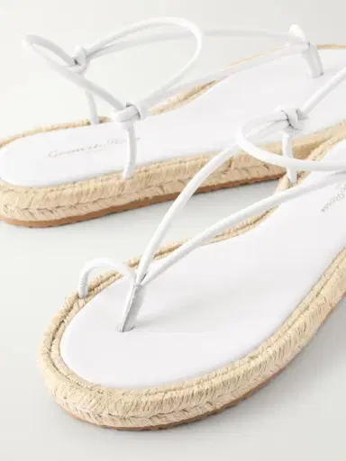 Gianvito Rossi Leather Espadrille Sandals | Thumbnail 5