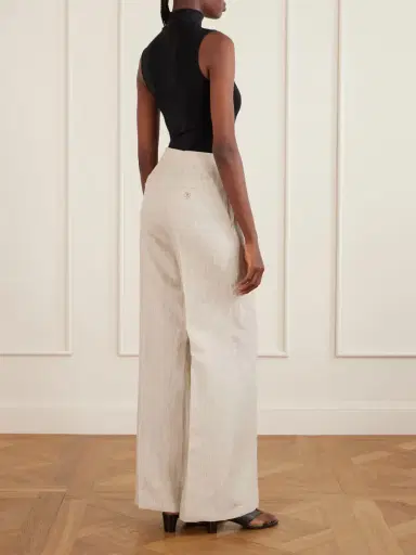 Max Mara Linen Wide-leg Pants | Thumbnail 3 Max Mara Linen Wide-leg Pants | Thumbnail 3