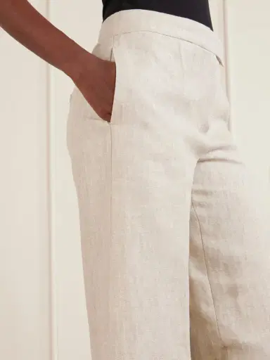 Max Mara Linen Wide-leg Pants | Thumbnail 4 Max Mara Linen Wide-leg Pants | Thumbnail 4