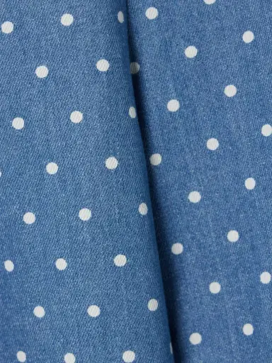 Carolina Herrera Marisol Pleated Polka-dot Wide Jeans | Thumbnail 4