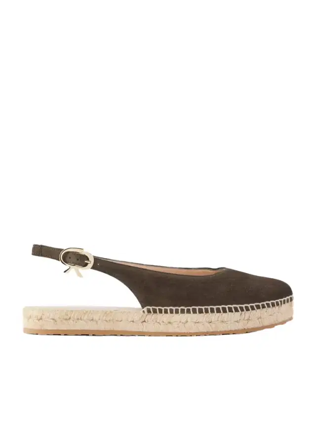 Gianvito Rossi Paz Suede Slingback Espadrilles