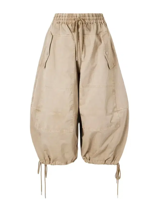Wide-leg tton Pants
