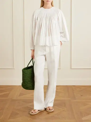 Polo Ralph Lauren Pleated Linen Straight-leg Pants | Thumbnail 2