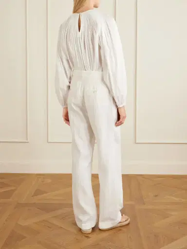 Polo Ralph Lauren Pleated Linen Straight-leg Pants | Thumbnail 4