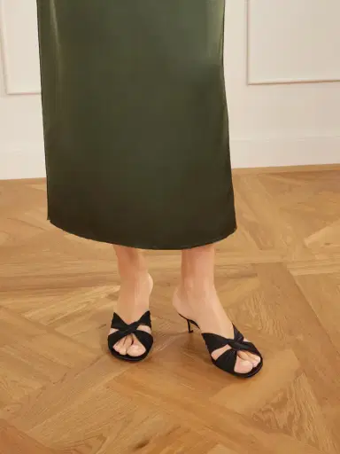 Le Monde Béryl Antonia Satin Mules | Thumbnail 2