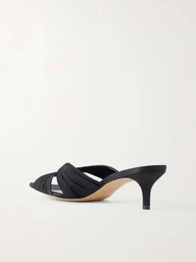 Le Monde Béryl Antonia Satin Mules | Thumbnail 3