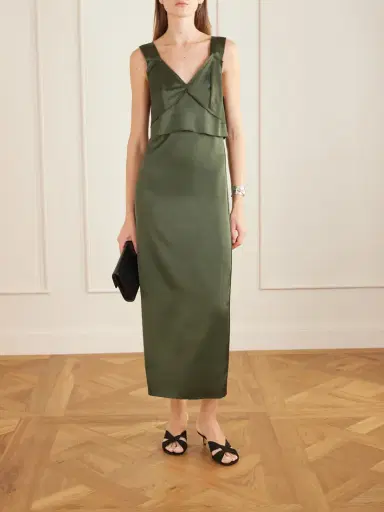 Le Monde Béryl Antonia Satin Mules | Thumbnail 4