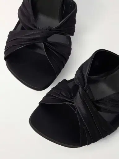 Le Monde Béryl Antonia Satin Mules | Thumbnail 5