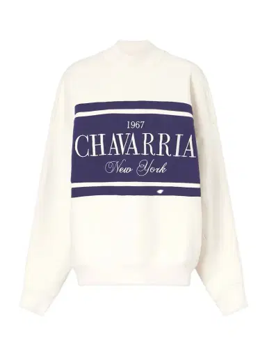 Willy Chavarria Oversized Embroidered Striped Cotton-jersey Sweater | Thumbnail 1 Willy Chavarria Oversized Embroidered Striped Cotton-jersey Sweater | Thumbnail 1