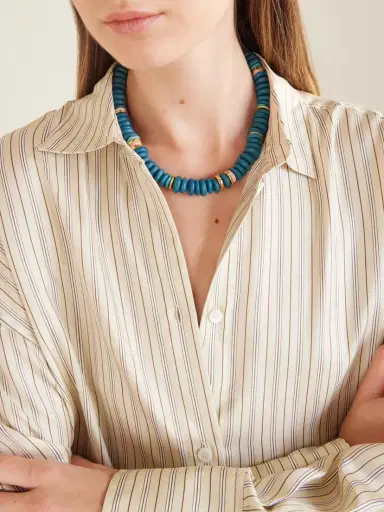 Lizzie Fortunato Gold-tone Glass Beaded Necklace | Thumbnail 2