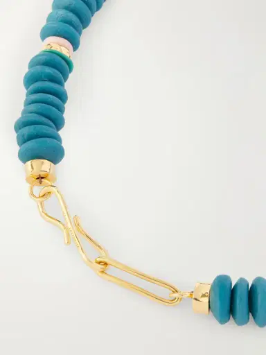 Lizzie Fortunato Gold-tone Glass Beaded Necklace | Thumbnail 3