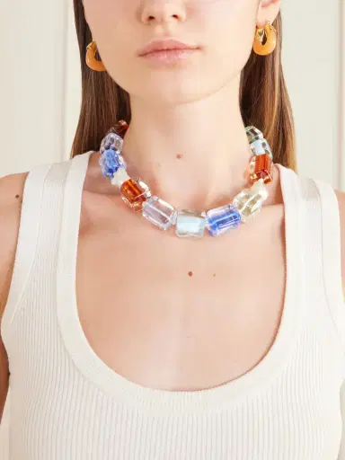 Lizzie Fortunato Tangerine Gold-tone Resin Hoop Earrings | Thumbnail 2 Lizzie Fortunato Tangerine Gold-tone Resin Hoop Earrings | Thumbnail 2
