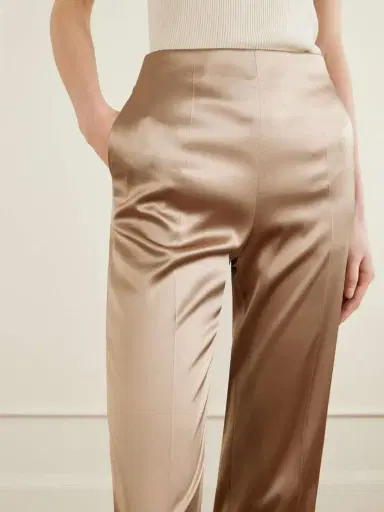 Valentino Garavani Silk-blend Duchesse Straight-leg Pants | Thumbnail 5 Valentino Garavani Silk-blend Duchesse Straight-leg Pants | Thumbnail 5