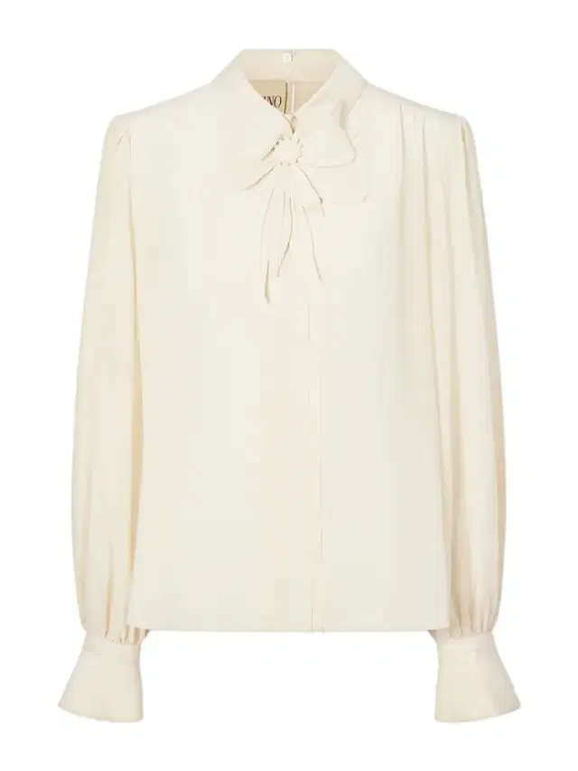 Valentino Garavani Bow-embellished Silk-crepe De Chine Blouse