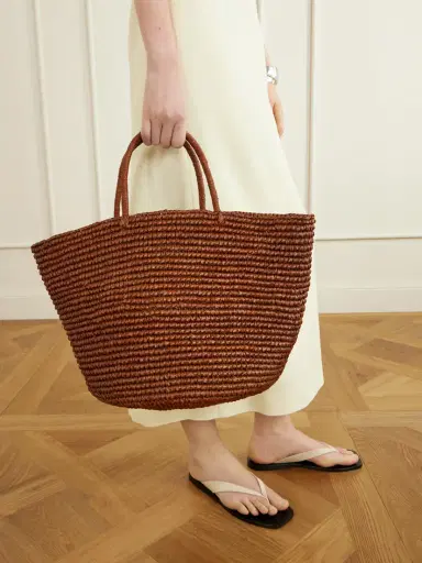 SENSI STUDIO Large Straw Tote | Thumbnail 2