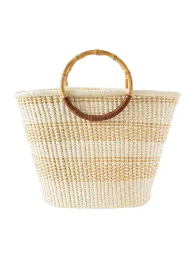 SENSI STUDIO Leather-trimmed Straw Tote | Thumbnail 1 SENSI STUDIO Leather-trimmed Straw Tote | Thumbnail 1