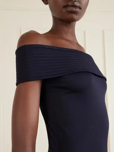 Alaïa Off-the-shoulder Stretch-jersey Maxi Dress | Thumbnail 4