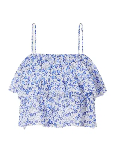 Marant Étoile Erisa Ruffled Floral-print Organic Cotton Cami | Thumbnail 1 Marant Étoile Erisa Ruffled Floral-print Organic Cotton Cami | Thumbnail 1
