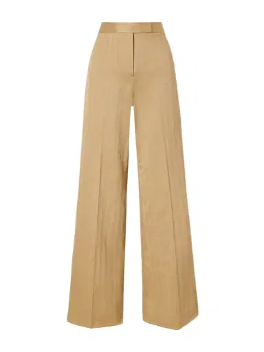 Max Mara Herringbone Cotton Wide-leg Pants | Thumbnail 1 Max Mara Herringbone Cotton Wide-leg Pants | Thumbnail 1