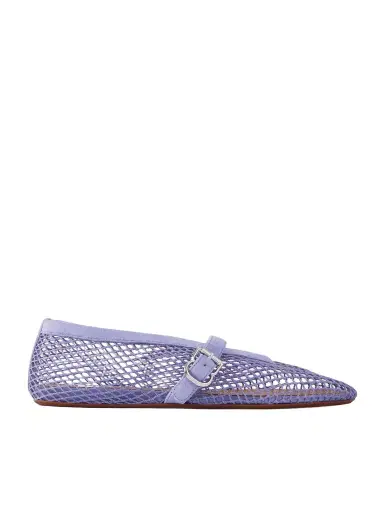 Alaïa Suede-trimmed Mesh Ballet Flats | Thumbnail 1