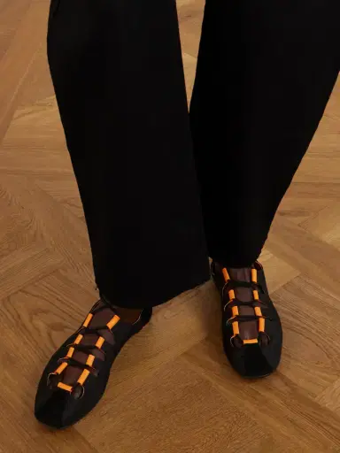 Alaïa Suede-trimmed Shell Ballet Flats | Thumbnail 2 Alaïa Suede-trimmed Shell Ballet Flats | Thumbnail 2