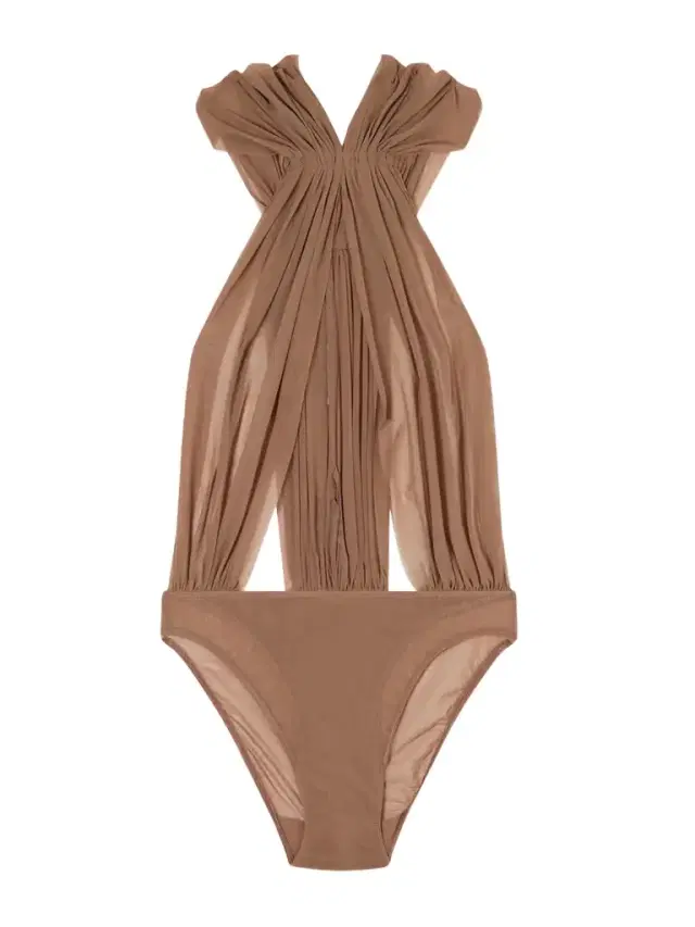 Miami Gathered Cotton-jersey Bodysuit