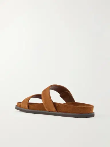 Tory Burch Romy Sport Embellished Suede Slides | Thumbnail 3 Tory Burch Romy Sport Embellished Suede Slides | Thumbnail 3