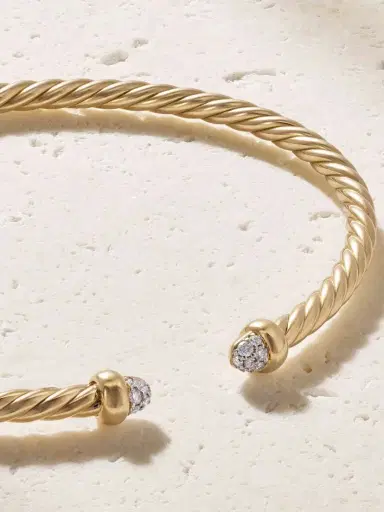 David Yurman Cablespira® 18-karat Gold Diamond Bracelet | Thumbnail 3 David Yurman Cablespira® 18-karat Gold Diamond Bracelet | Thumbnail 3