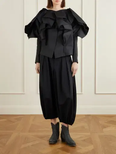 Comme des Garçons Wool Wide-leg Tapered Pants | Thumbnail 2 Comme des Garçons Wool Wide-leg Tapered Pants | Thumbnail 2