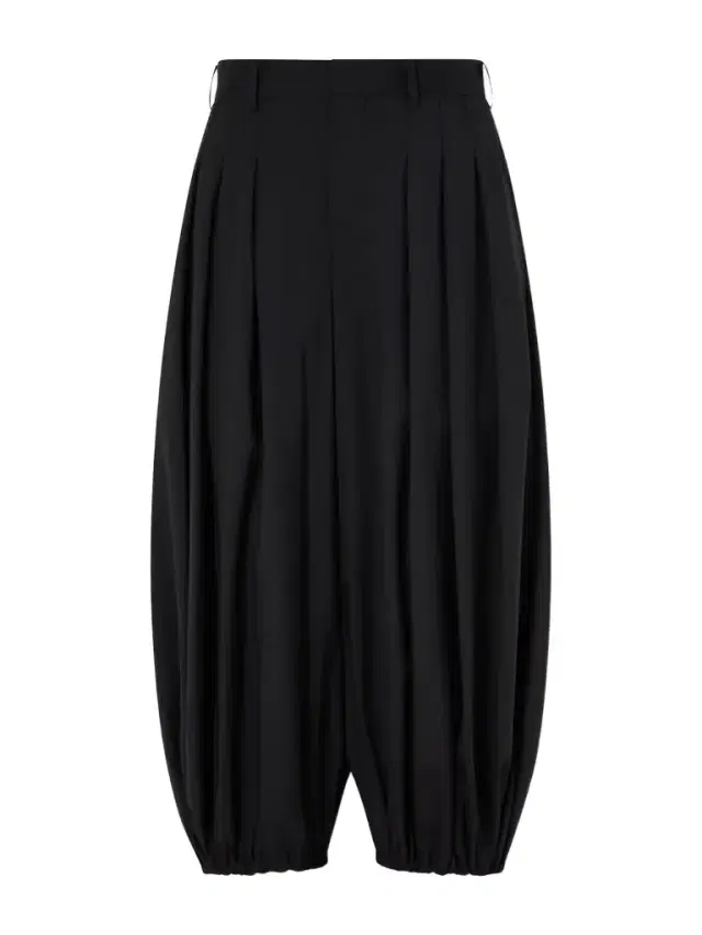 Wool Wide-leg Tapered Pants