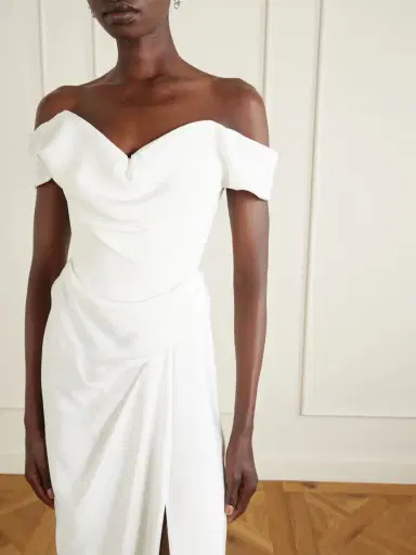 Vivienne Westwood Mabel Off-the-shoulder Draped Silk-cady Gown | Thumbnail 4 Vivienne Westwood Mabel Off-the-shoulder Draped Silk-cady Gown | Thumbnail 4