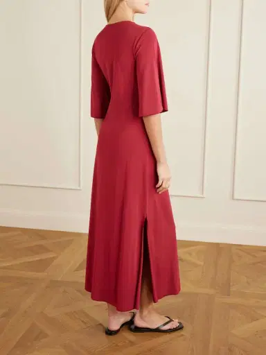 Max Mara Beachwear Ruched Cut-out Stretch-jersey Maxi Dress | Thumbnail 3 Max Mara Beachwear Ruched Cut-out Stretch-jersey Maxi Dress | Thumbnail 3