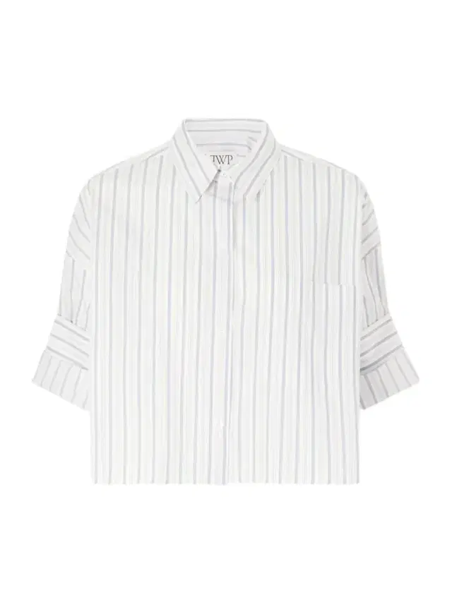Next Ex Cropped Striped Cotton-poplin Shirt