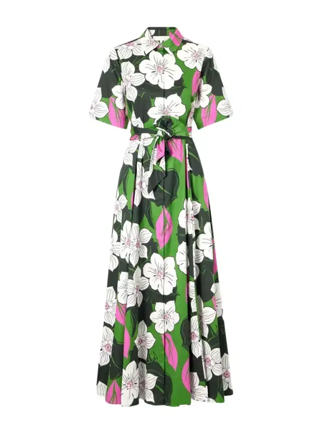 Floral-print Cotton Maxi Dress