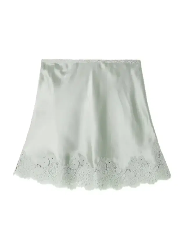 Giuliette Lace-trimmed Floral-print Silk-charmeuse Skirt