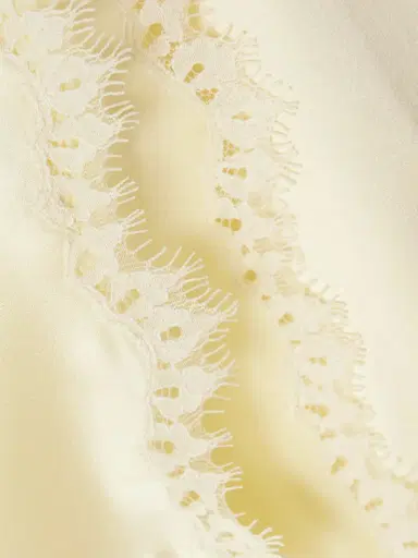 DÔEN Loure Lace-trimmed Silk-satin Top | Thumbnail 4