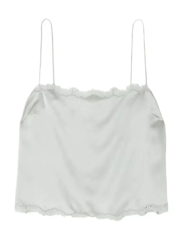 Loure Lace-trimmed Silk-satin Top