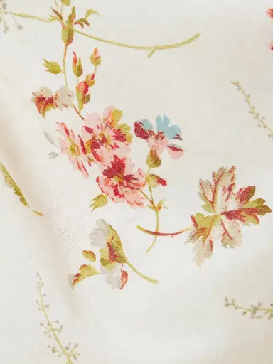 DÔEN Emmaretta Tie-detailed Shirred Floral-print Organic Cotton Midi Dress | Thumbnail 4