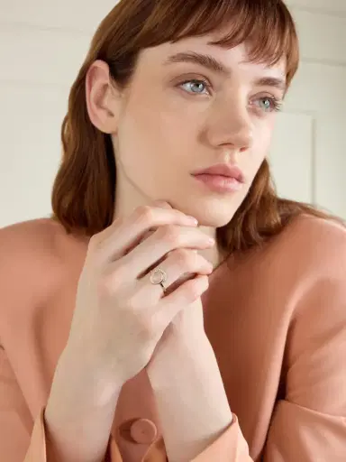 Melissa Joy Manning Freeform 14-karat Gold, Moonstone And Diamond Ring | Thumbnail 2